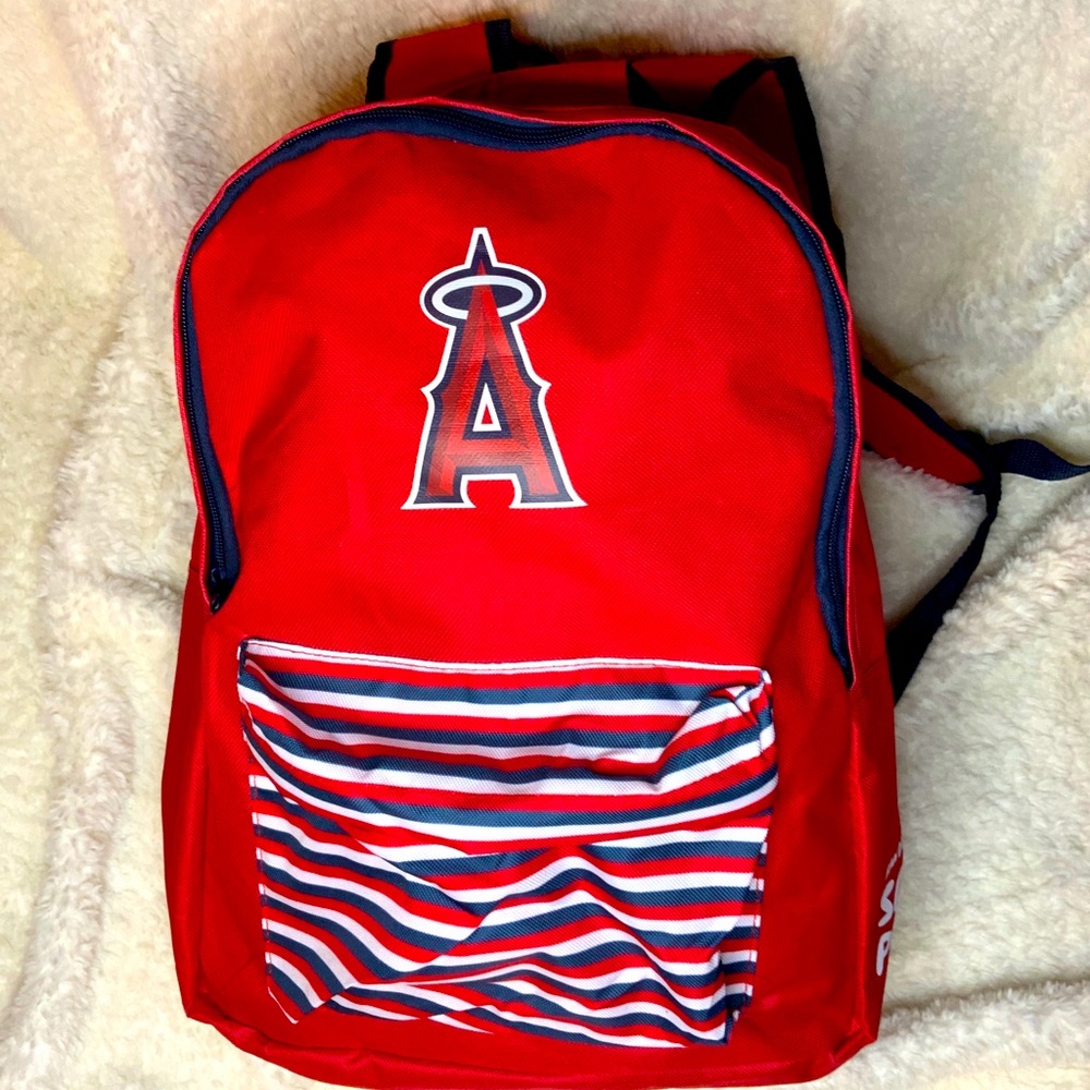 Angels Baseball Backpack Outside Pocket - image 1